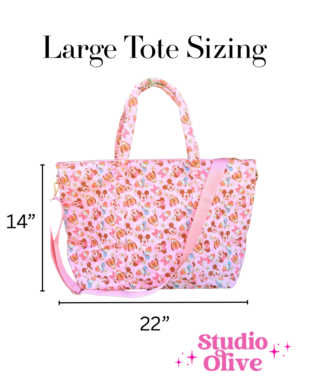 Daisy & Friends Large Tote Bag