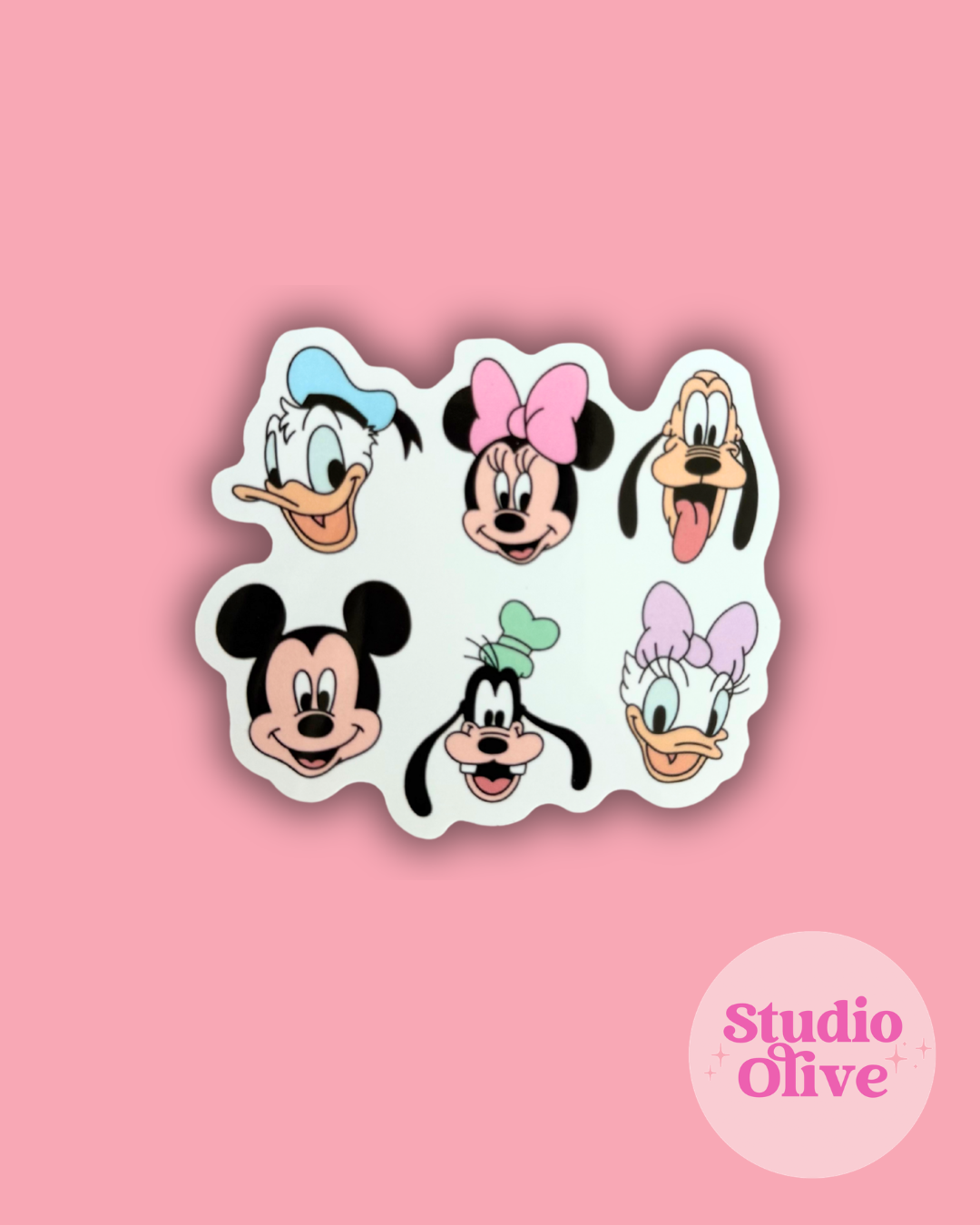 Sensational Six Friends 3 inch Die-Cut Glossy Sticker