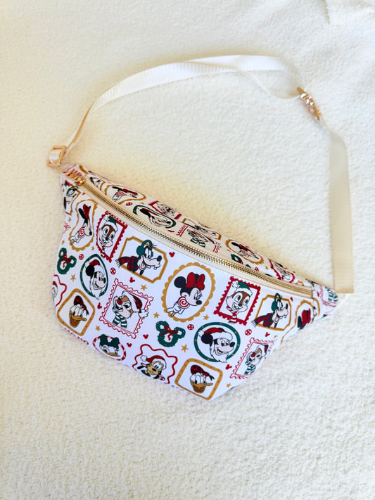 Holiday Stamps Characters XL Belt Bag