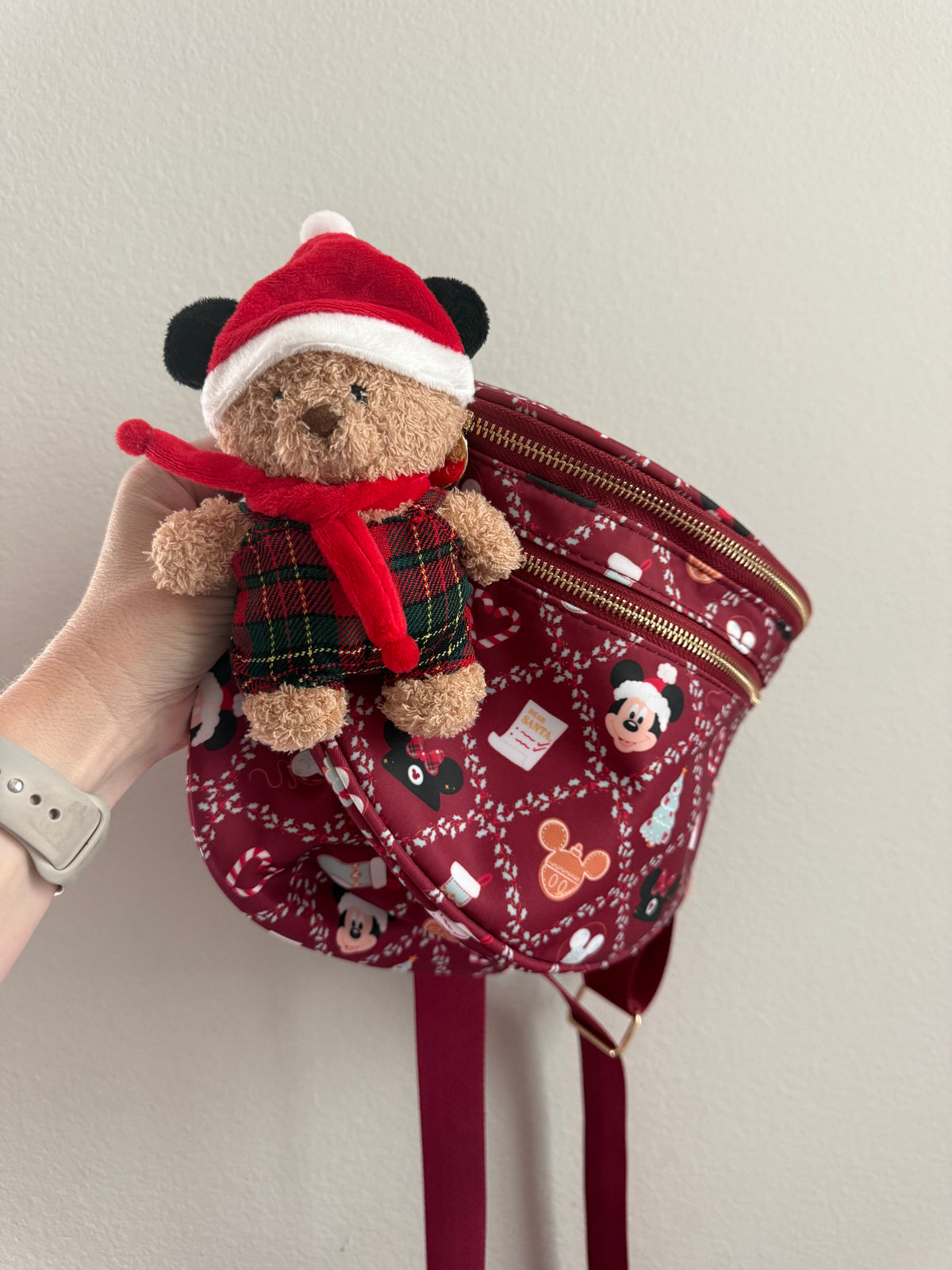 Holiday Bear Plush Bag Charm