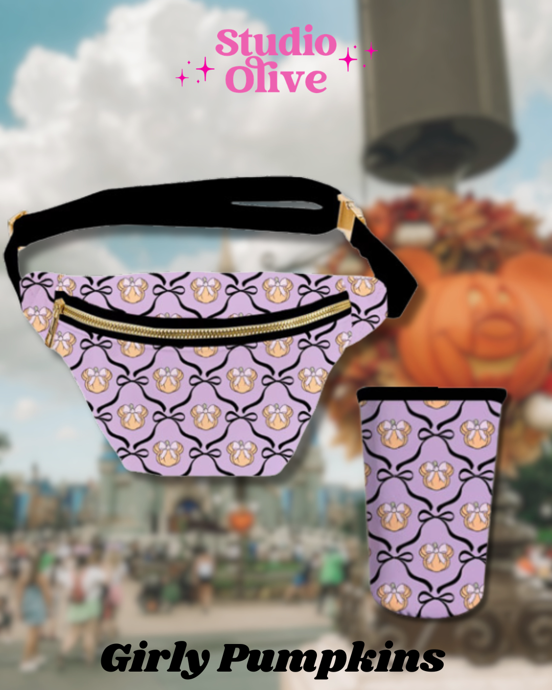 Girly Pumpkins Drink Sleeve