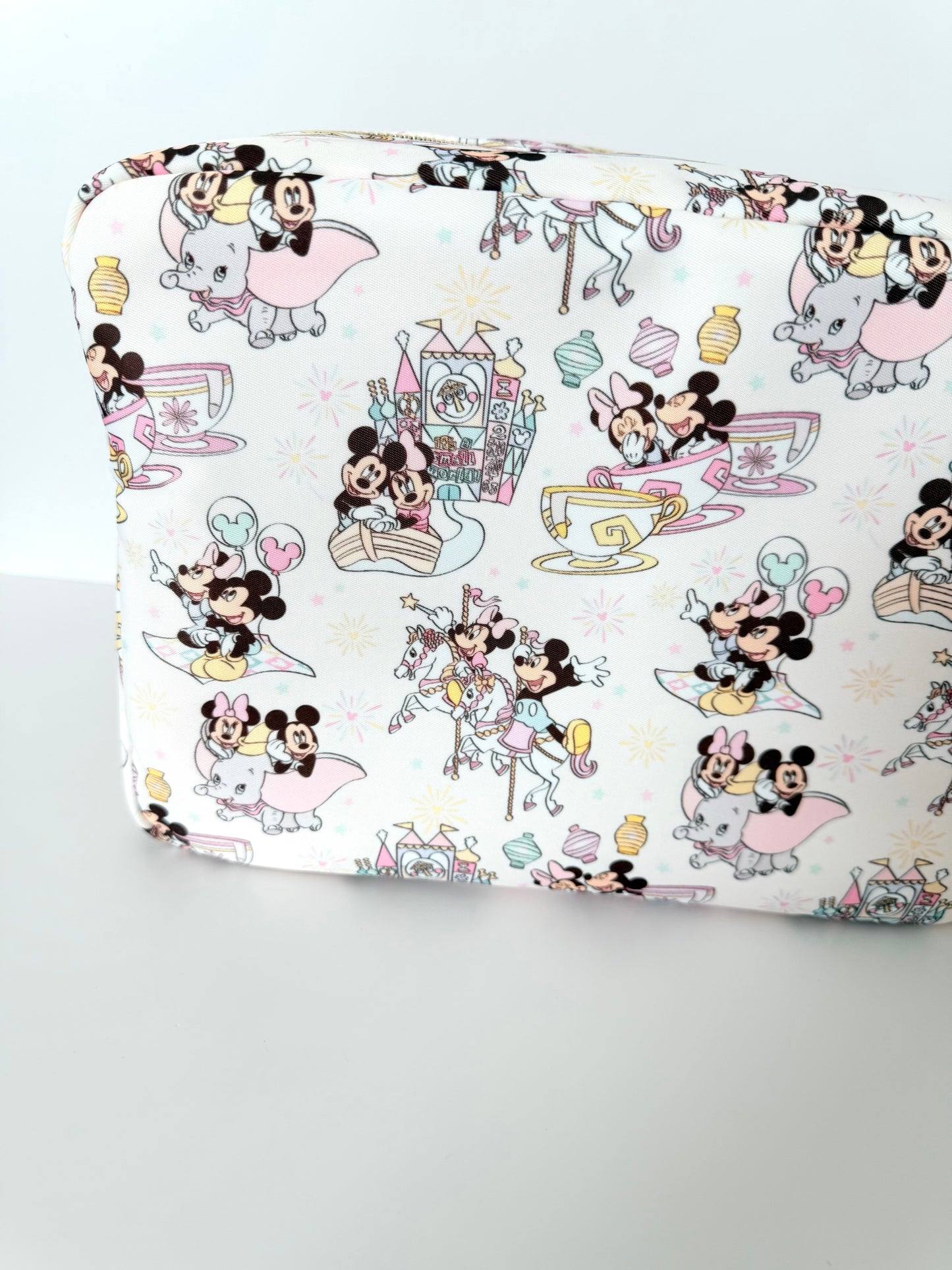 Magical Couple Teacups XL Zipper Pouch Cosmetics Bag