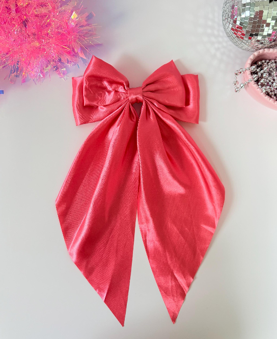Long Satin Bow- Belt Bag Accessory