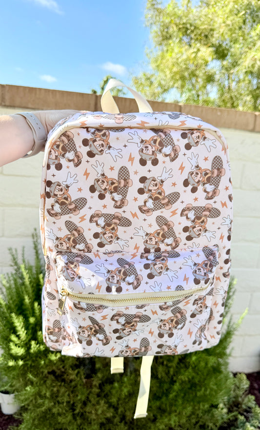 Magic Skater Mouse Full Size Backpack