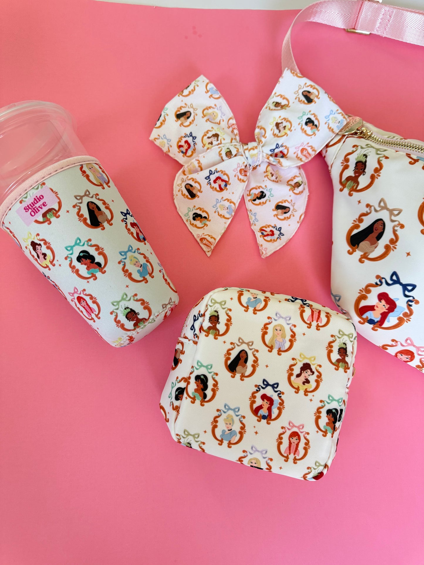 Princess Small Zipper Pouch - Exclusive Design- Ready to Ship