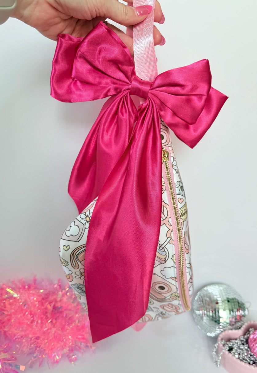Long Satin Bow- Belt Bag Accessory