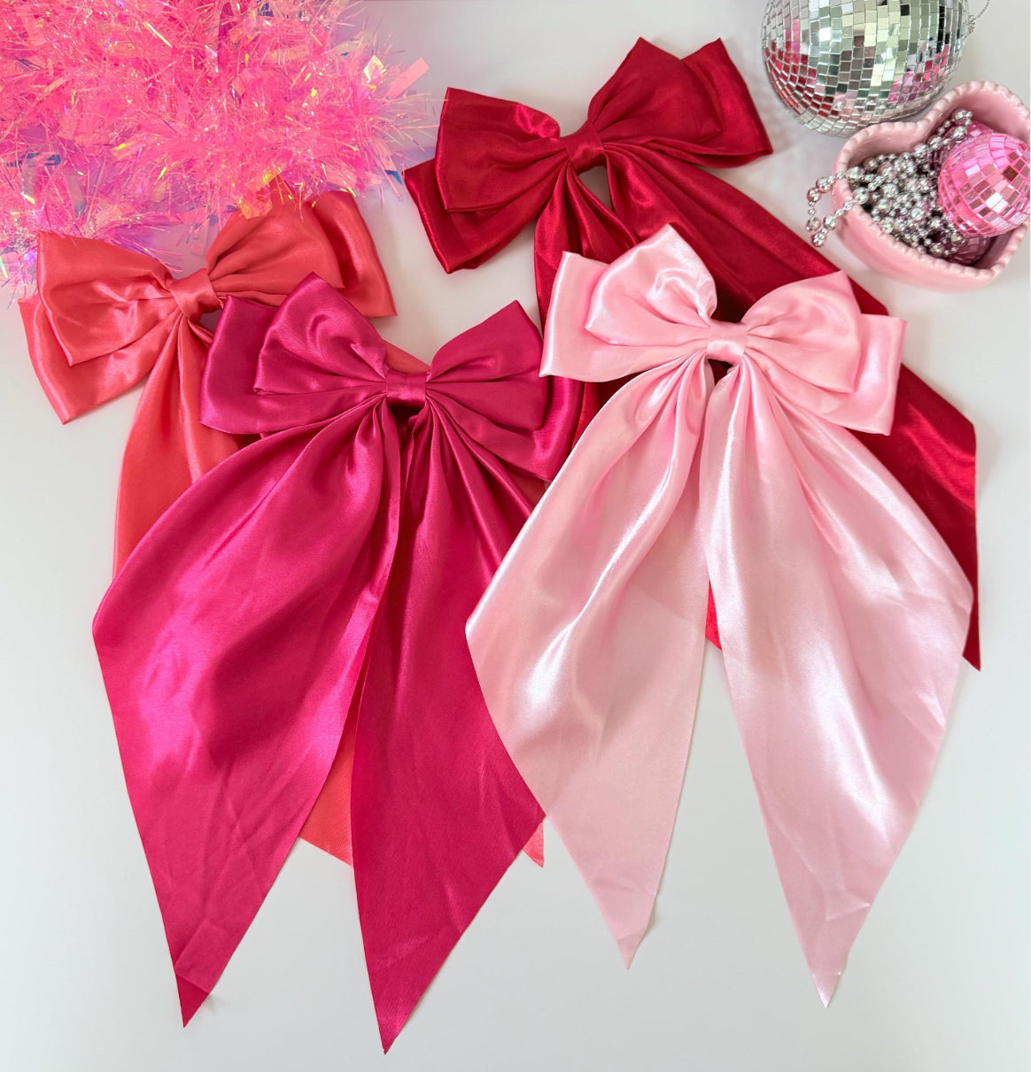 Long Satin Bow- Belt Bag Accessory