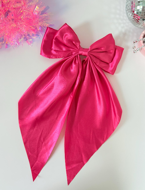 Long Satin Bow- Belt Bag Accessory