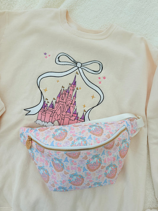 Castle Girly Large Fanny Pack Bum Bag Belt Bag