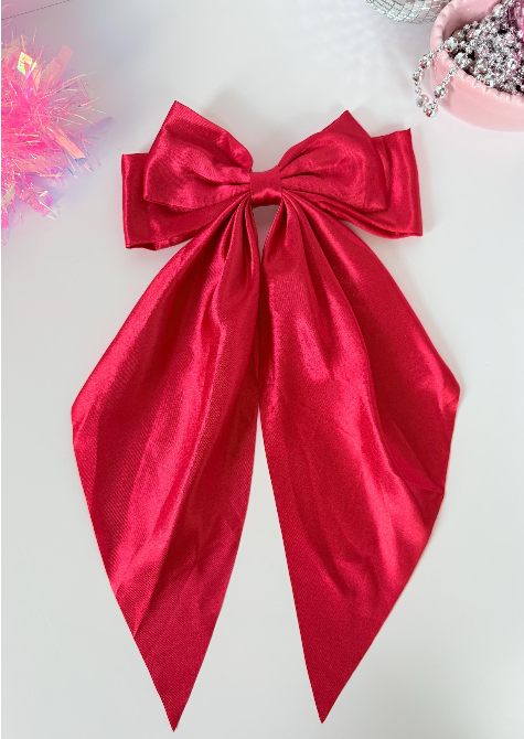 Long Satin Bow- Belt Bag Accessory