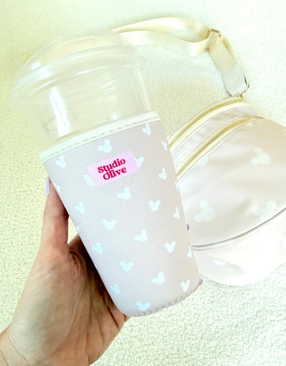 Neutral Beige Drink Sleeve