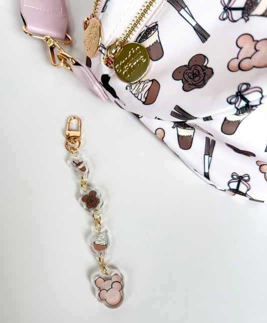 Snacks Chain Acrylic Bag Charm Keychain