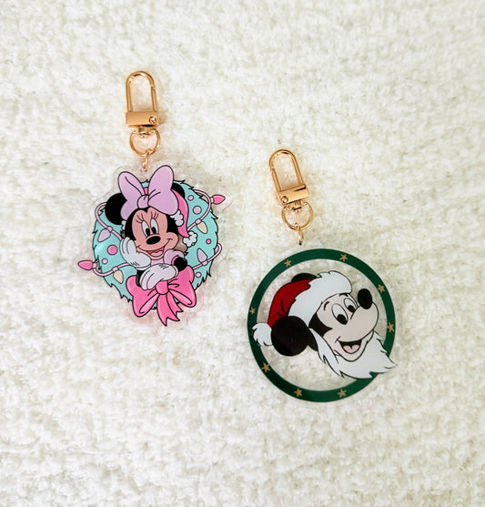 Holiday Bag Charm Keychains
