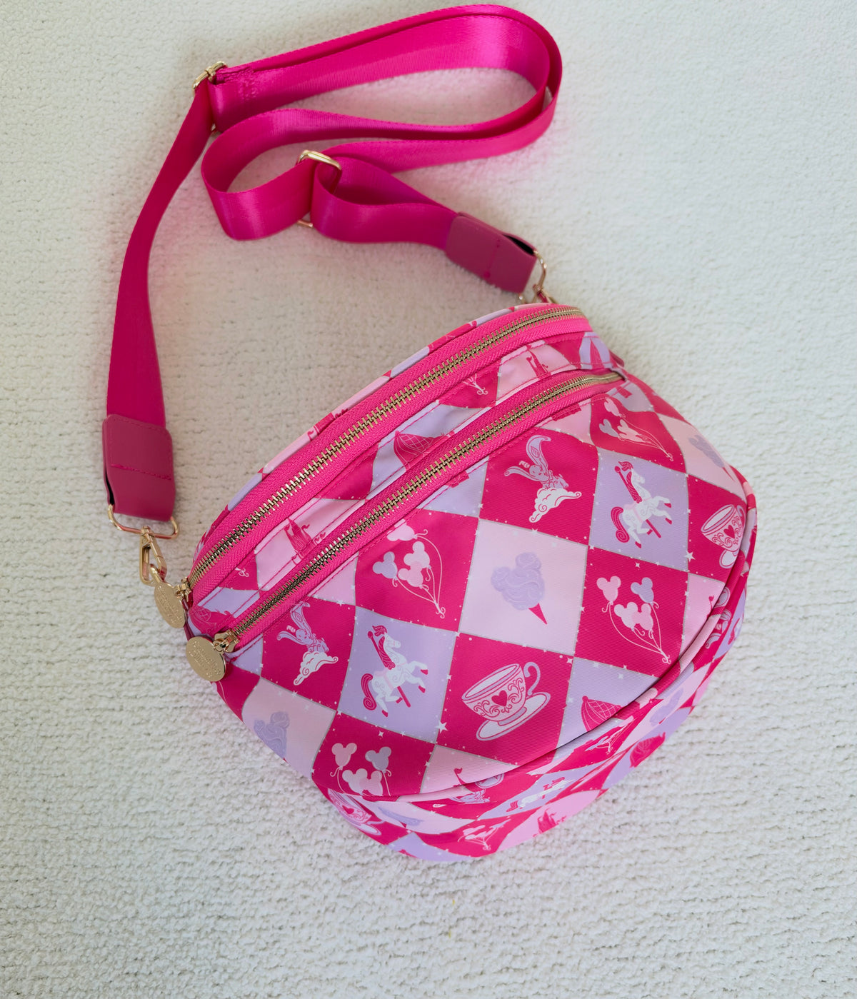 Fantasyland Double Zipper Crossbody Bag- Exclusive to Studio Olive