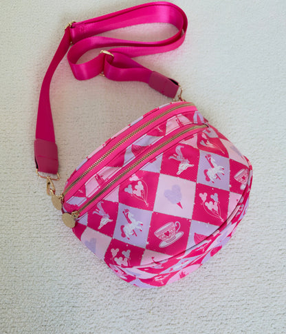 Fantasyland Double Zipper Crossbody Bag- Exclusive to Studio Olive