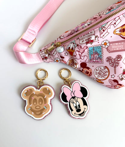 Acrylic Glitter Bag Charms