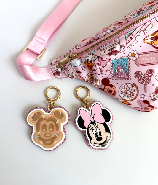 Acrylic Glitter Bag Charms