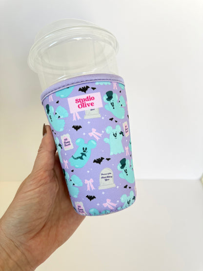 Purple Ghosts Drink Sleeve