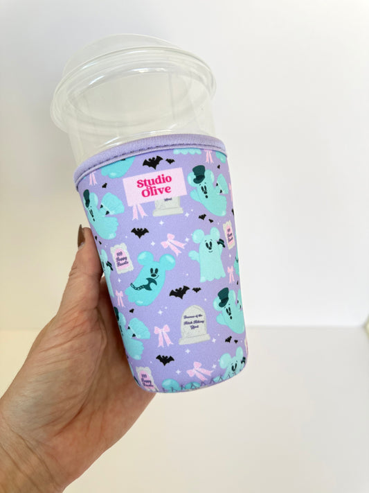 Purple Ghosts Drink Sleeve