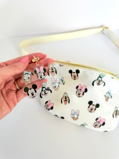 Sensational Six Friends Acrylic Bag Charm Keychain
