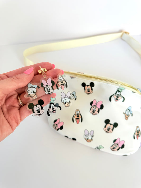 Sensational Six Friends Acrylic Bag Charm Keychain
