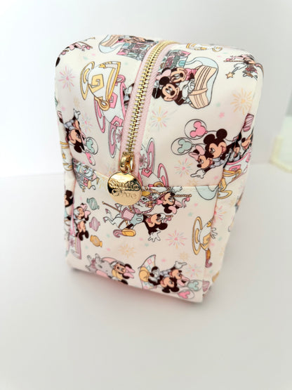 Magical Couple Teacups XL Zipper Pouch Cosmetics Bag