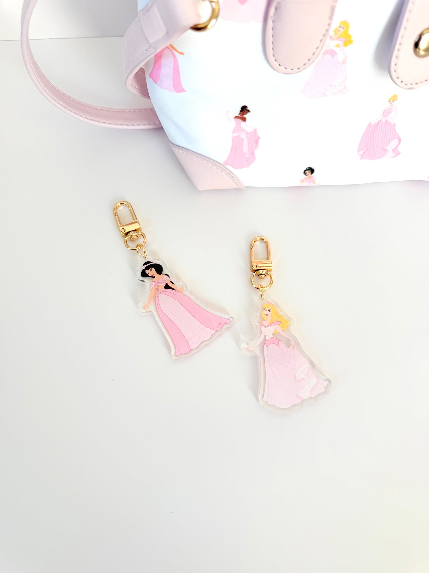 Princess Acrylic Bag Charm Keychain