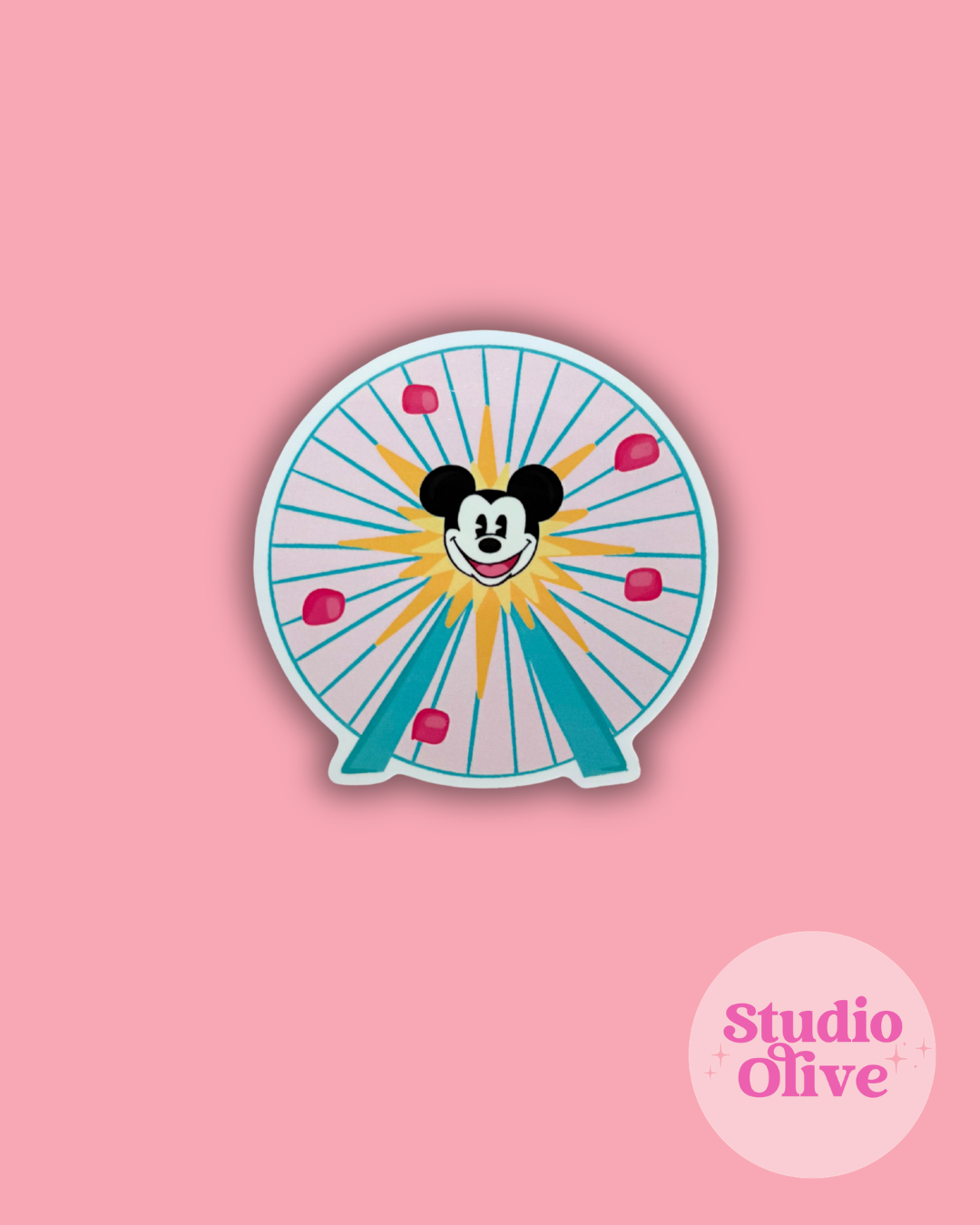 Adventure Ferris Wheel 3 inch Die-Cut Glossy Sticker