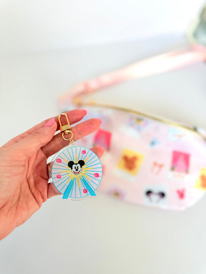 Adventure Ferris Wheel Acrylic Bag Charm Keychain