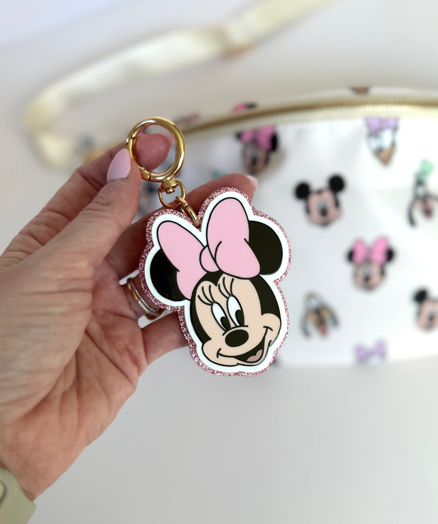 Acrylic Glitter Bag Charms