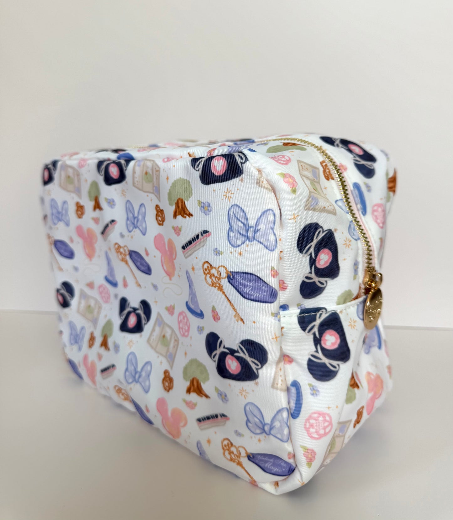WDW Girly XL Zipper Pouch Cosmetics Bag