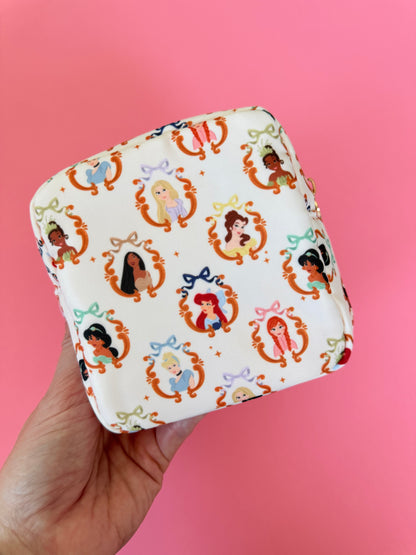 Princess Small Zipper Pouch - Exclusive Design- Ready to Ship