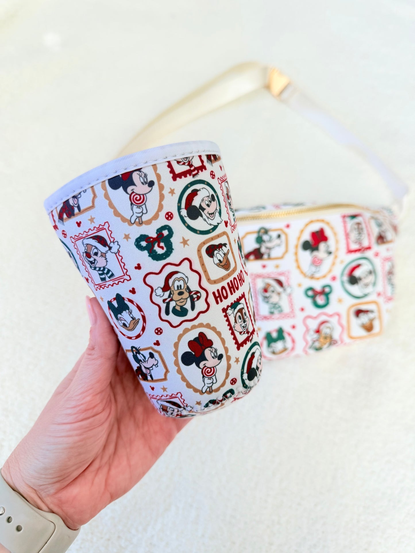 Holiday Stamps Medium Cup Sleeve