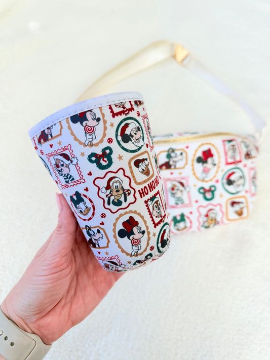 Holiday Stamps Medium Cup Sleeve