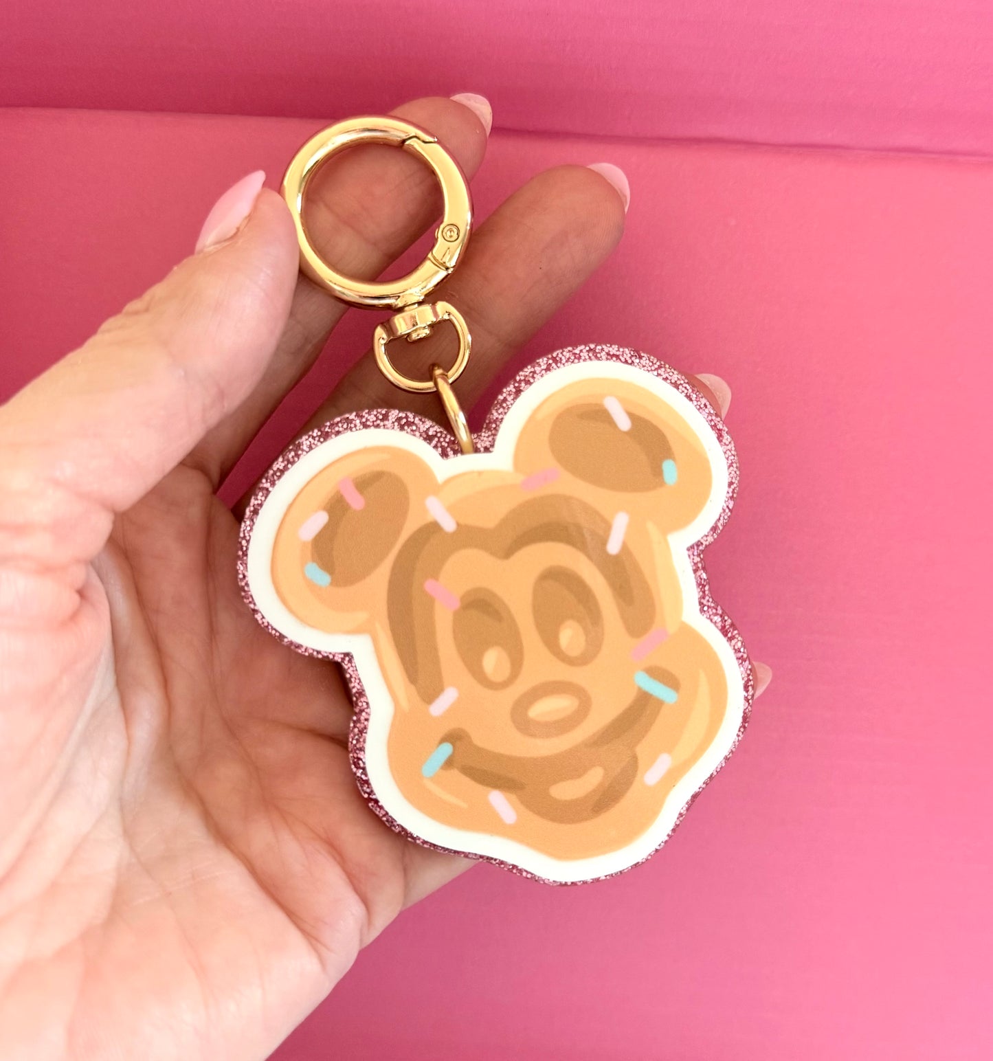 Acrylic Glitter Bag Charms