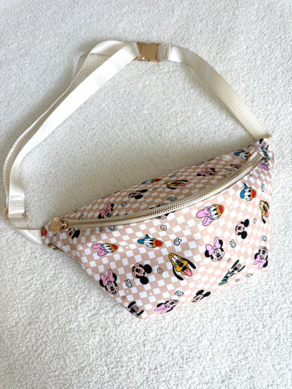 Magical Characters Checker XL Belt Bag