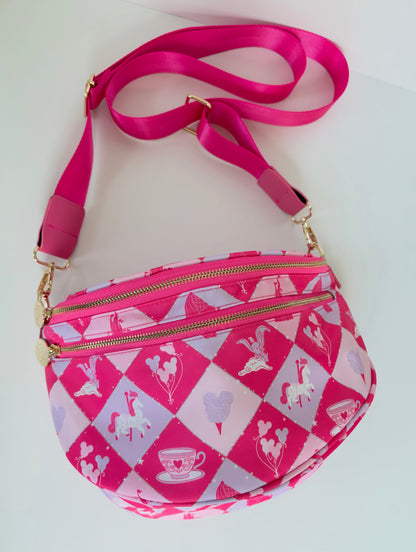 Fantasyland Double Zipper Crossbody Bag- Exclusive to Studio Olive