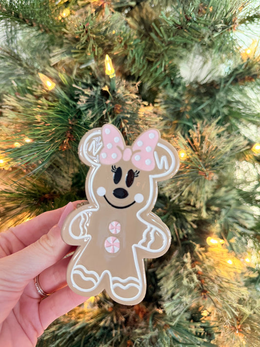 Gingerbread Cutie Holiday Claw clip