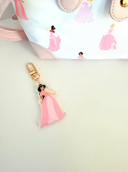Princess Acrylic Bag Charm Keychain