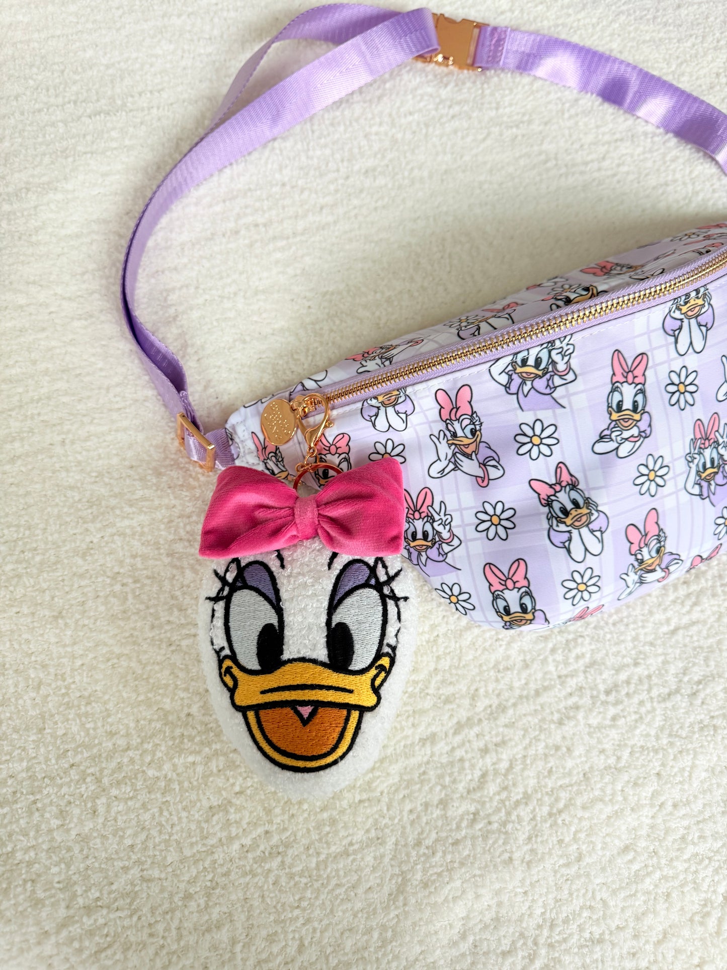 Daisy Girl Plush Bag Charm Keychain