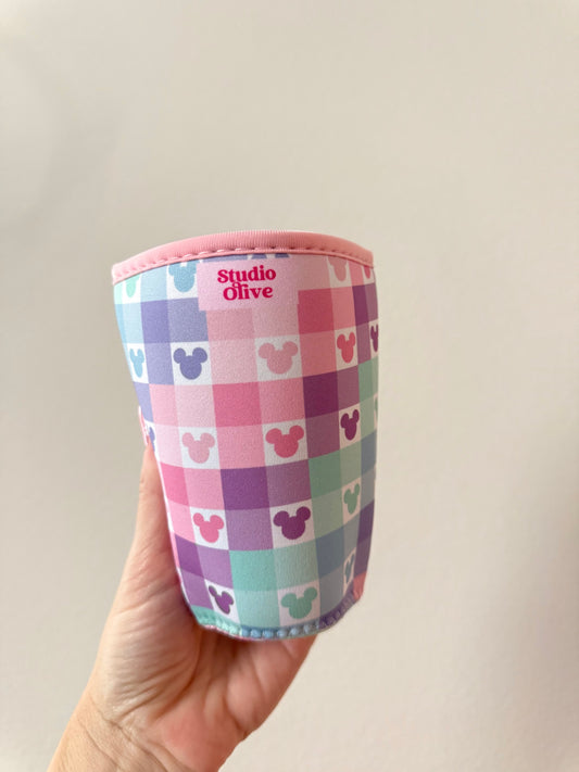 Colorful Checker Drink Sleeve