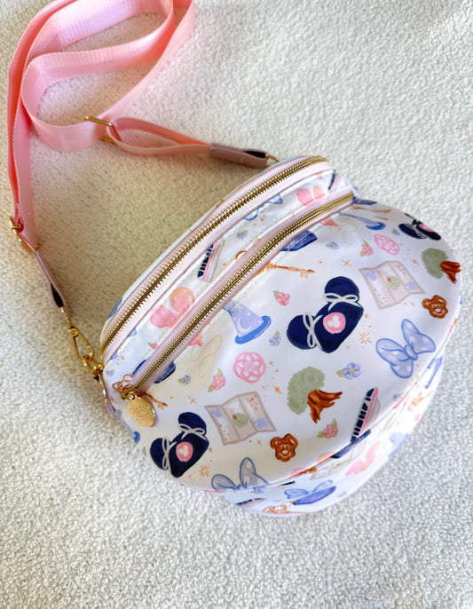 WDW Girly Double Zipper Crossbody Bag