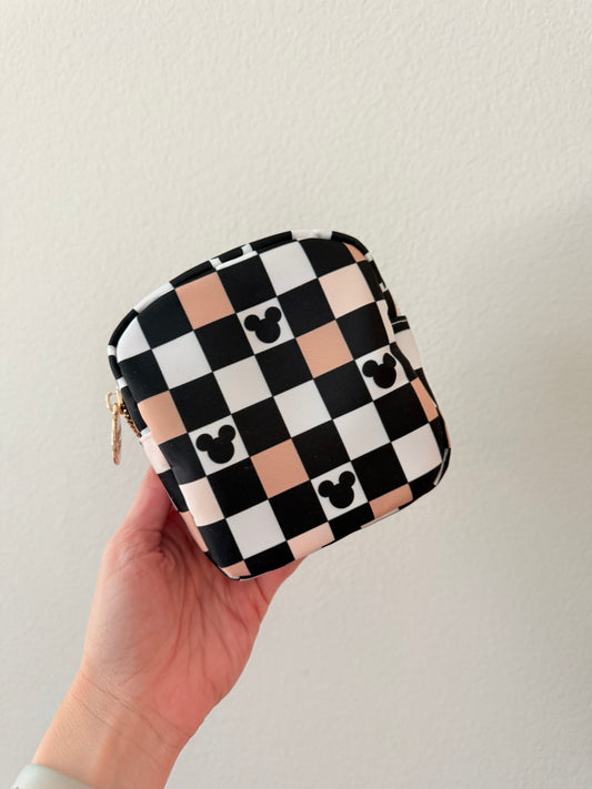 Magic Checker Small Zipper Pouch