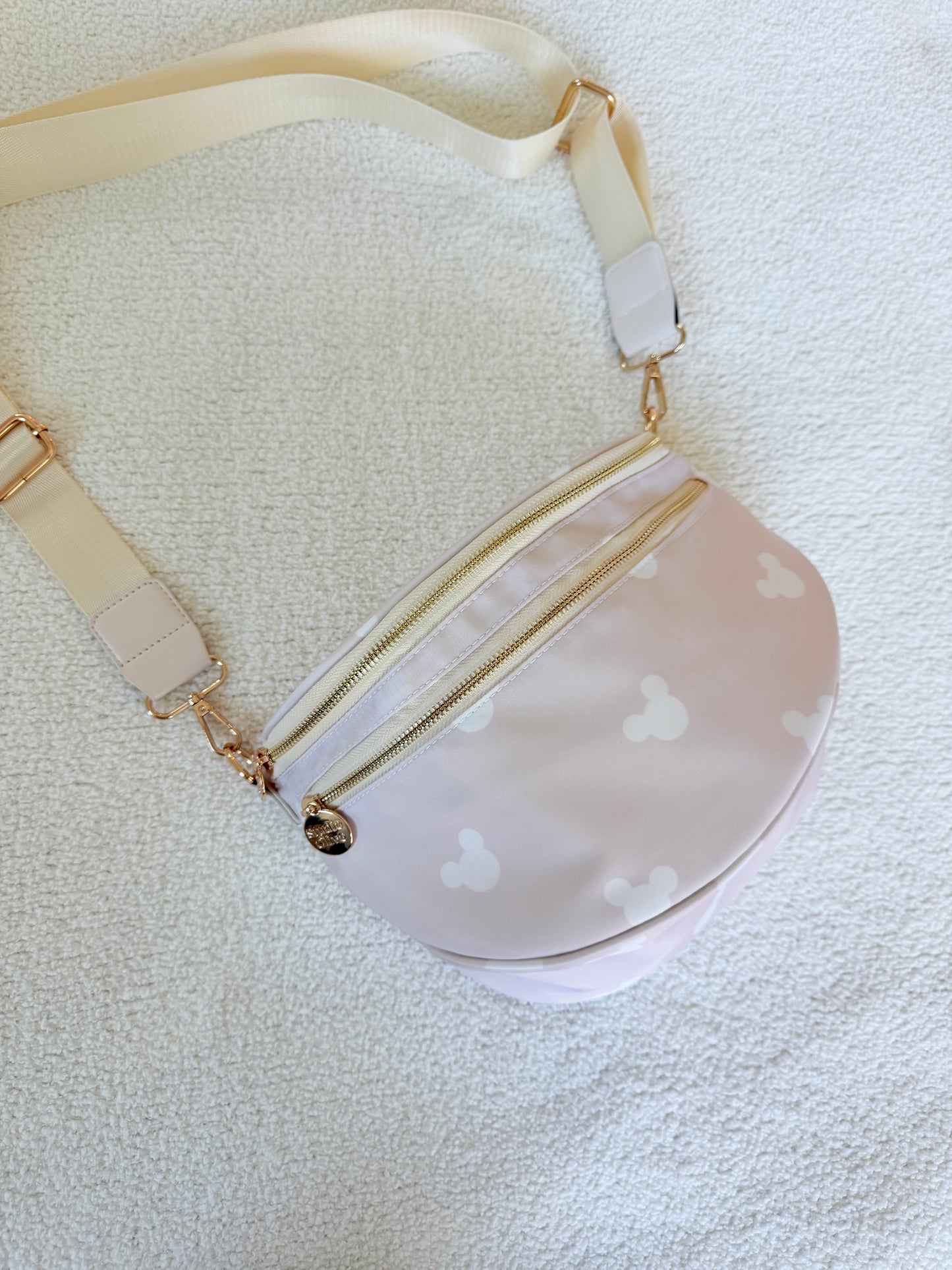 Neutral Beige Crossbody Bag