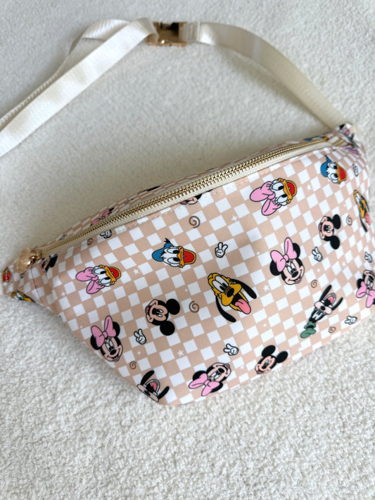 Magical Characters Checker XL Belt Bag