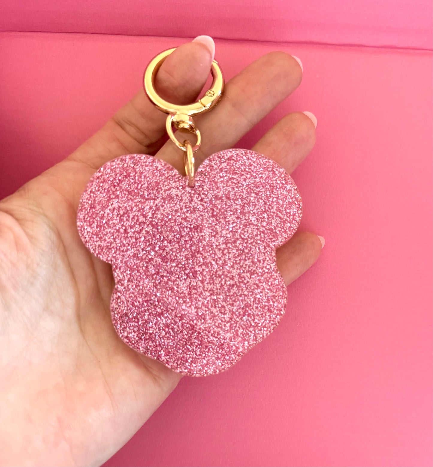 Acrylic Glitter Bag Charms