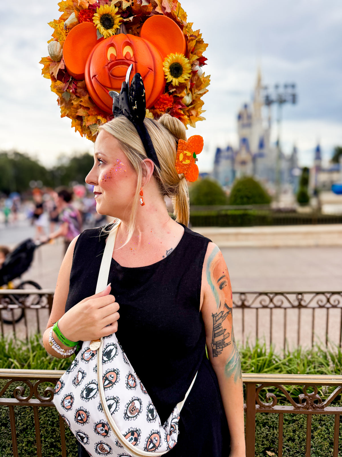 Pumpkin Mouse Halloween Claw Clip