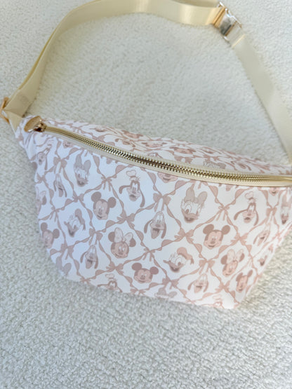 Neutral Girly Characters XL Belt Bag