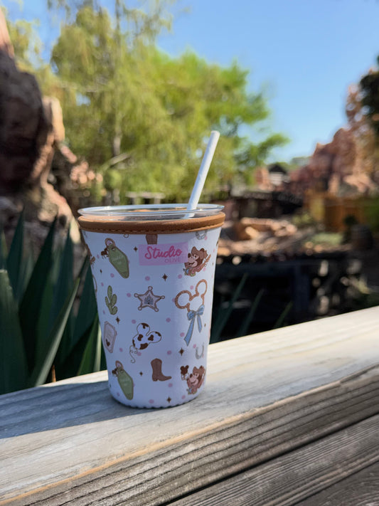 Mickey Frontierland Western Drink Sleeve - Exclusive to Studio Olive