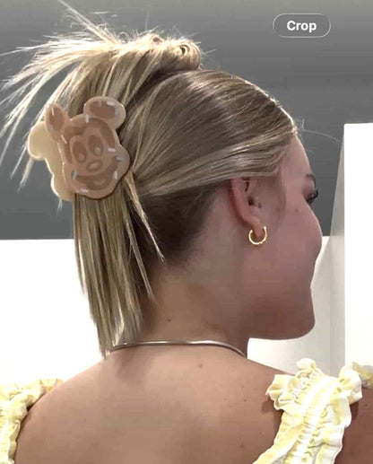 Mouse Waffles Claw Clip Hair Clip